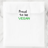Sticker Carré Proud to be Vegan (Sac)