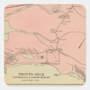 Sticker Carré Prouts Neck Scarborough, Higgins