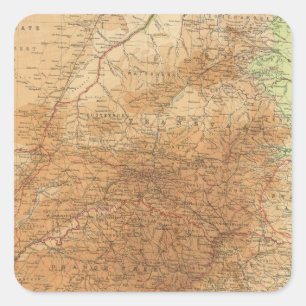 Sticker Carré Province de cap, Transvaal, section orientale