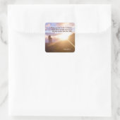 Sticker Carré Psaume 121:1-2 Mon aide vient de l'Éternel (Sac)