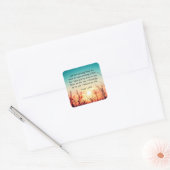 Sticker Carré Psaume 143:8 Parole de ton amour indéfectible leve (Enveloppe)