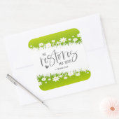 Sticker Carré Psaume 23:3 Il rétablit mon âme Bible Verse (Enveloppe)