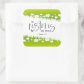 Sticker Carré Psaume 23:3 Il rétablit mon âme Bible Verse (Sac)