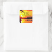 Sticker Carré Psaume 27:8 Ton Éternel Visage Je Chercherai La Bi (Sac)