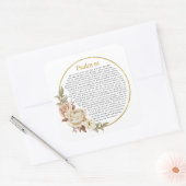 Sticker Carré Psaume 91 NKJV (Enveloppe)