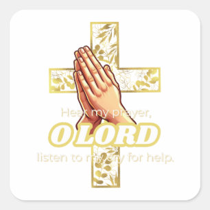 Sticker Carré Psaume biblique 39:12