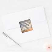 Sticker Carré Psaumes de l'écriture de l'inspiration chrétienne (Enveloppe)