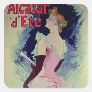 Sticker Carré Publicité par affichage "d'Ete d'Alcazar "