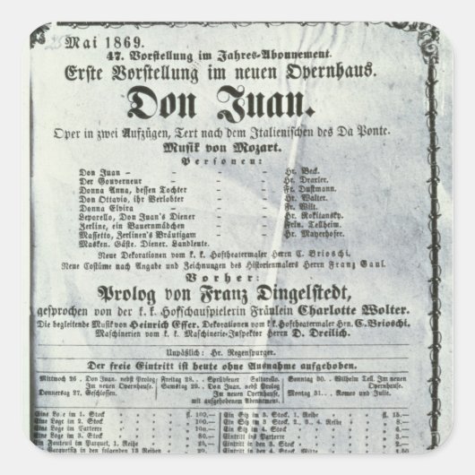 Sticker Carré Publicité par affichage une représentation de 'Don (Devant)