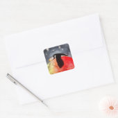 Sticker Carré Puffin dormant (Enveloppe)
