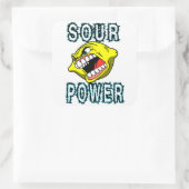 Sticker Carré Puissance acide citron (Sac)