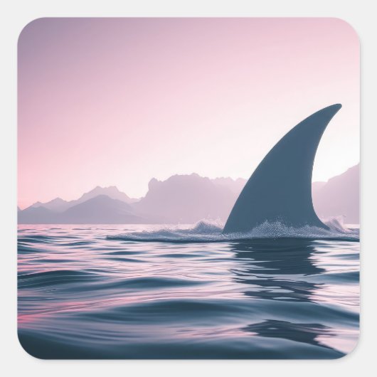 Sticker Carré Puissance de l'aile de requin (Devant)