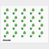 Sticker Carré Pull de Noël laid (Feuille)