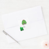 Sticker Carré Pull de Noël laid (Enveloppe)