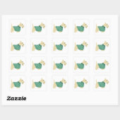 Sticker Carré Pullover pour Scottish Terrier roux (Feuille)