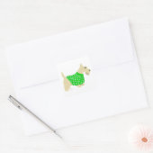 Sticker Carré Pullover pour Scottish Terrier roux (Enveloppe)
