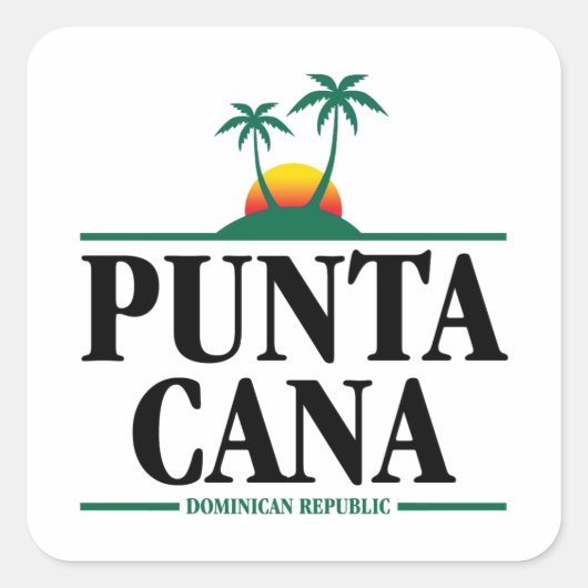 Sticker Carré Punta Cana (Devant)