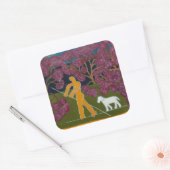 Sticker Carré Punting in the River Avon 2011 (Enveloppe)