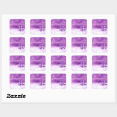 Sticker Carré Purple Christmas Wonderland (Feuille)
