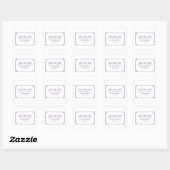 Sticker Carré Purple Deco Chic Enregistrer la date (Feuille)