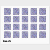 Sticker Carré Purple hydrangea flowers (Feuille)
