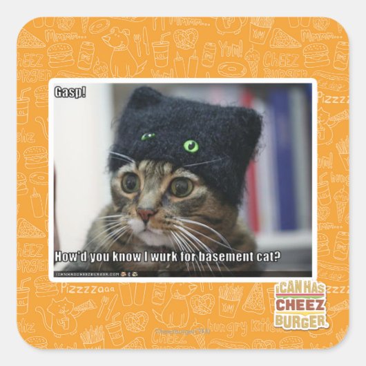 Sticker Carré Putain ! (Devant)