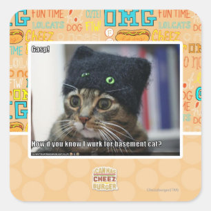 Sticker Carré Putain !