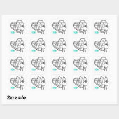 Sticker Carré Puzzle à un million de pièces (Feuille)