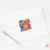 Sticker Carré Puzzle Puzzle Puzzle Puzzle (Enveloppe)