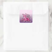 Sticker Carré Pynky le dragon (Sac)