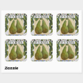 Sticker Carré Pyrus (Feuille)