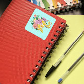 Sticker Carré Python albino