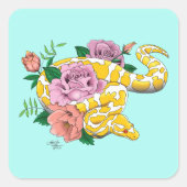 Sticker Carré Python albino (Devant)