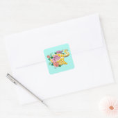 Sticker Carré Python albino (Enveloppe)