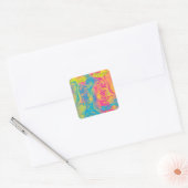 Sticker Carré PYTHON - moderne fractale décorative - (Enveloppe)