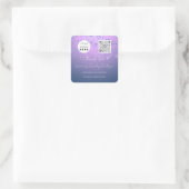 Sticker Carré Q rCode Online Shop Logo Light Purple (Sac)