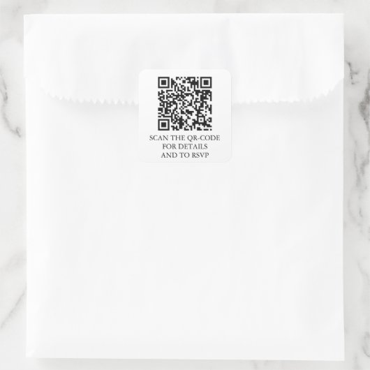 Sticker Carré QR Code  (Sac)