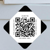 Sticker Carré QR Code Entreprise Scannable noir et blanc