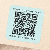 QR code personnalisé texte en haut en bas lumière