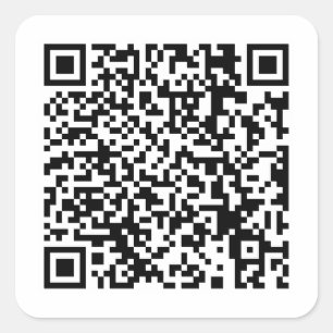 Sticker Carré Qr Code RickRoll Gif