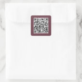 Sticker Carré QR Code Small Business Website Bourgogne (Sac)