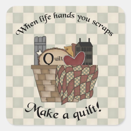 Sticker Carré Quand La Vie Vous Met À L'Écran (Devant)