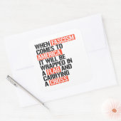 Sticker Carré Quand le fascisme arrive en Amérique (Enveloppe)