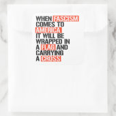 Sticker Carré Quand le fascisme arrive en Amérique (Sac)