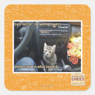 Sticker Carré Quand les fleurs ne suffisent pas