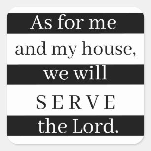 Sticker Carré Quant à moi et ma maison