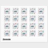 Sticker Carré Quarantine 2020 Lockdown Commemorative (Feuille)