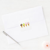 Sticker Carré Quatre Glaces