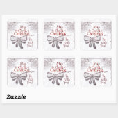 Sticker Carré Que le Christ de Noël soit avec vous, Artiste (Feuille)