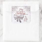 Sticker Carré Que le Christ de Noël soit avec vous, Artiste (Sac)